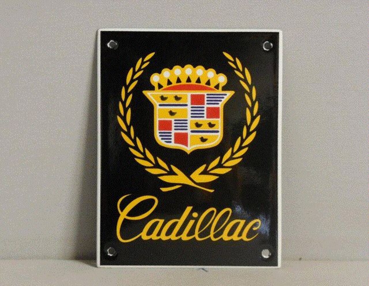 Emaille Bord Enamel Plate Cadillac (10 cm x 13 cm) Emaille Bord Enamel Plate Cadillac (10 cm x 13 cm)