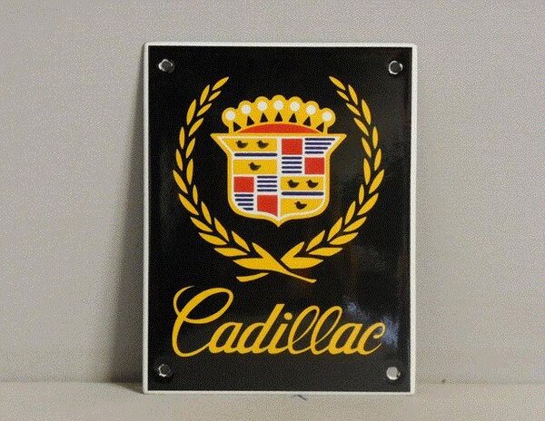 Emaille Bord Enamel Plate Cadillac (10 cm x 13 cm) Emaille Bord Enamel Plate Cadillac (10 cm x 13 cm)
