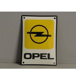 Emaille Bord Enamel Plate Opel (10 cm x 14 cm)