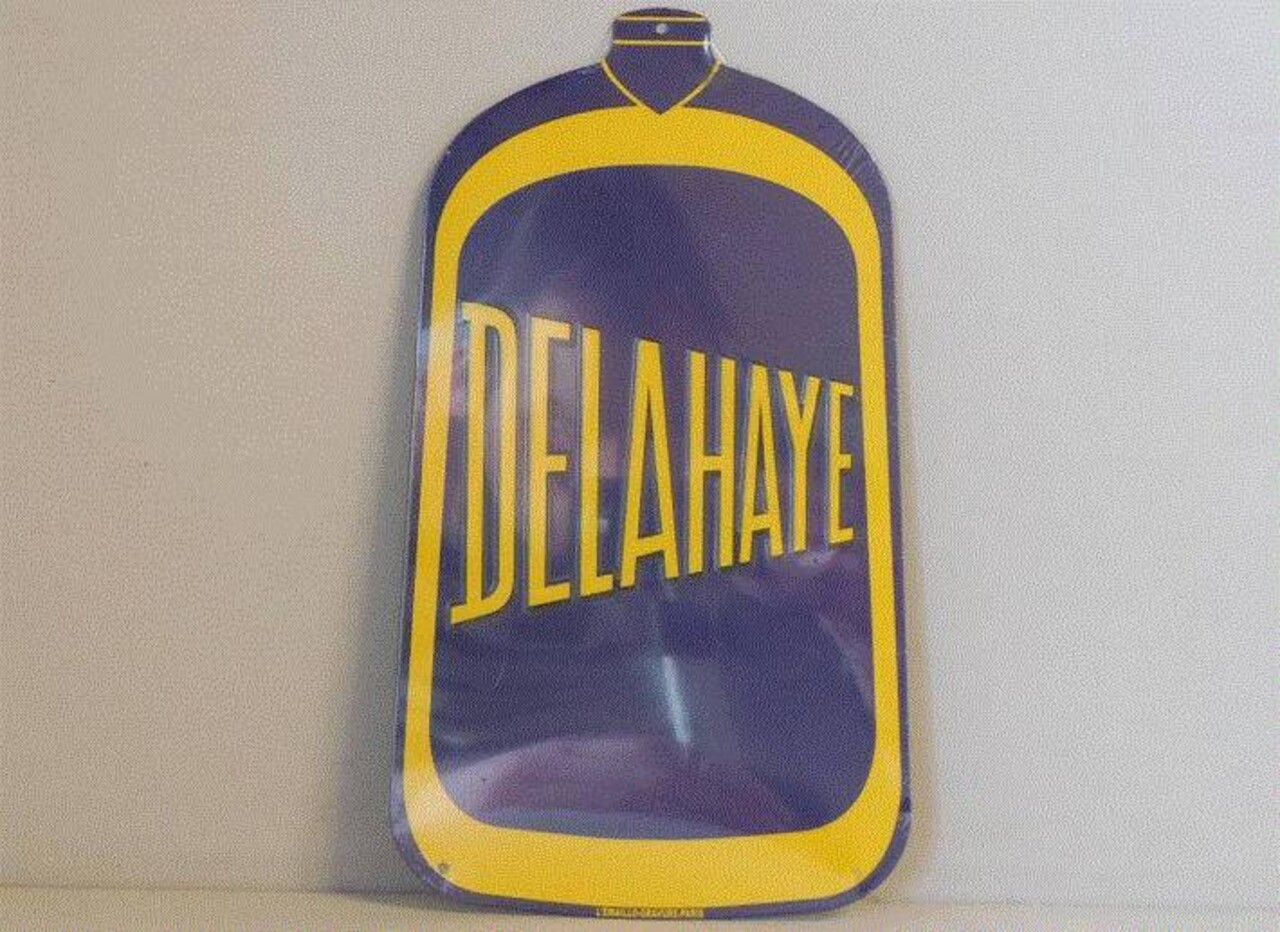 Blikken bord Tin Plate Delahaye (16 cm x 28 cm) Blikken bord Tin Plate Delahaye (16 cm x 28 cm)