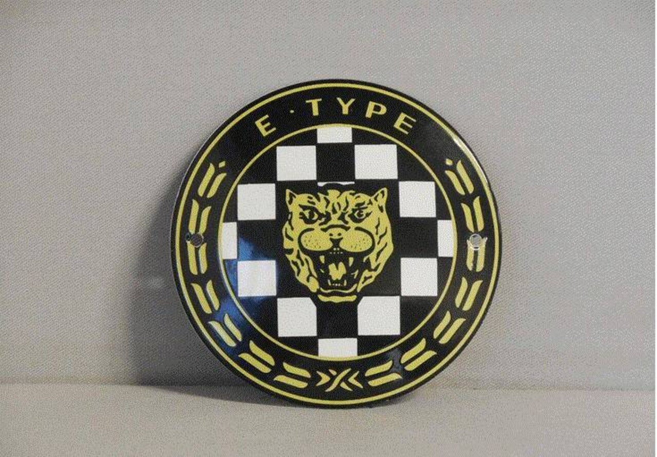 Emaille Bord Emaille Bord Jaguar E-Type (10 cm) Emaille Bord Emaille Bord Jaguar E-Type (10 cm)