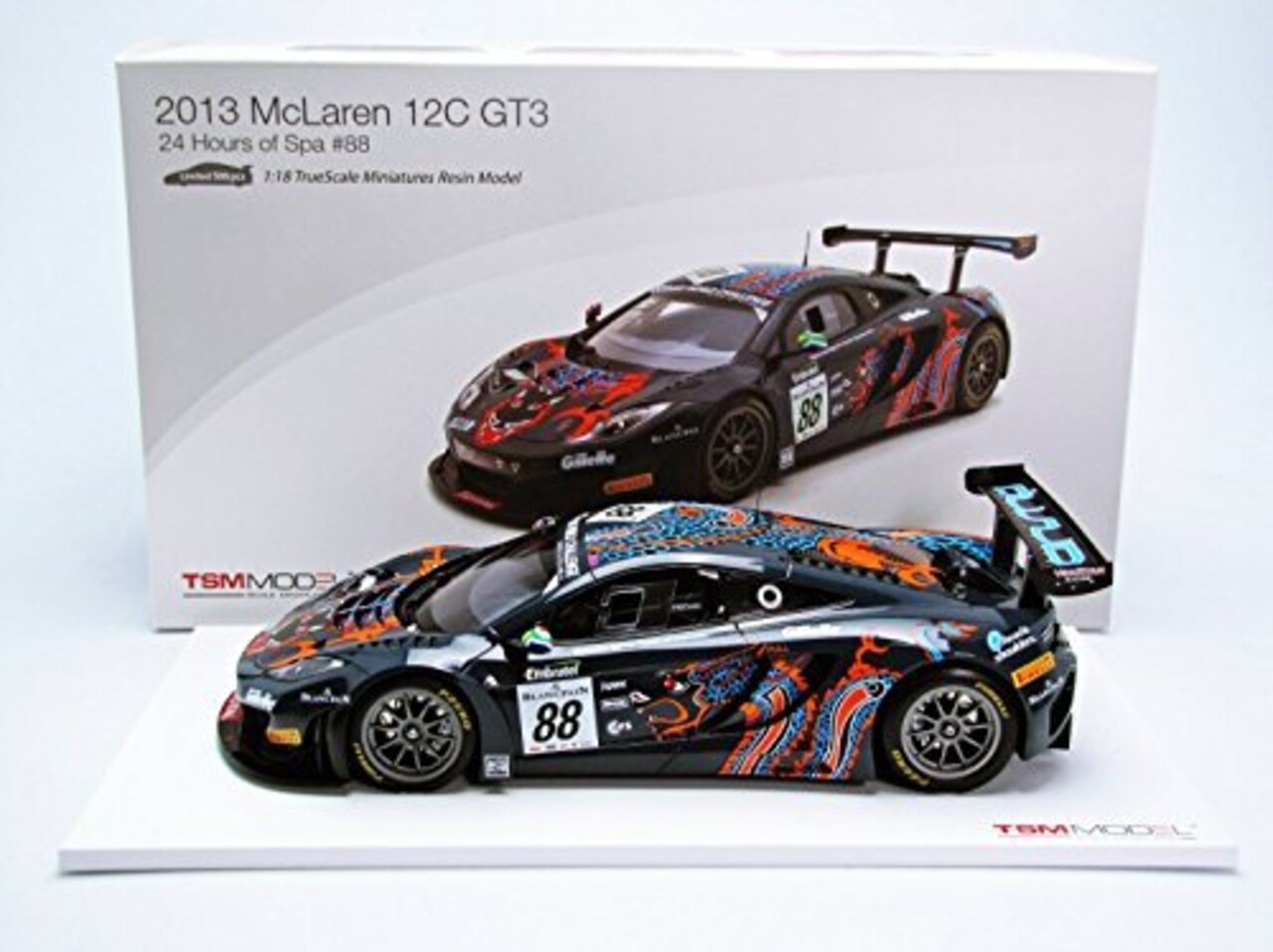 McLaren McLaren 12C GT3 24 Hrs Spa #88 2013 - 1:18 - TrueScale Miniatures McLaren McLaren 12C GT3 24 Hrs Spa #88 2013 - 1:18 - TrueScale Miniatures