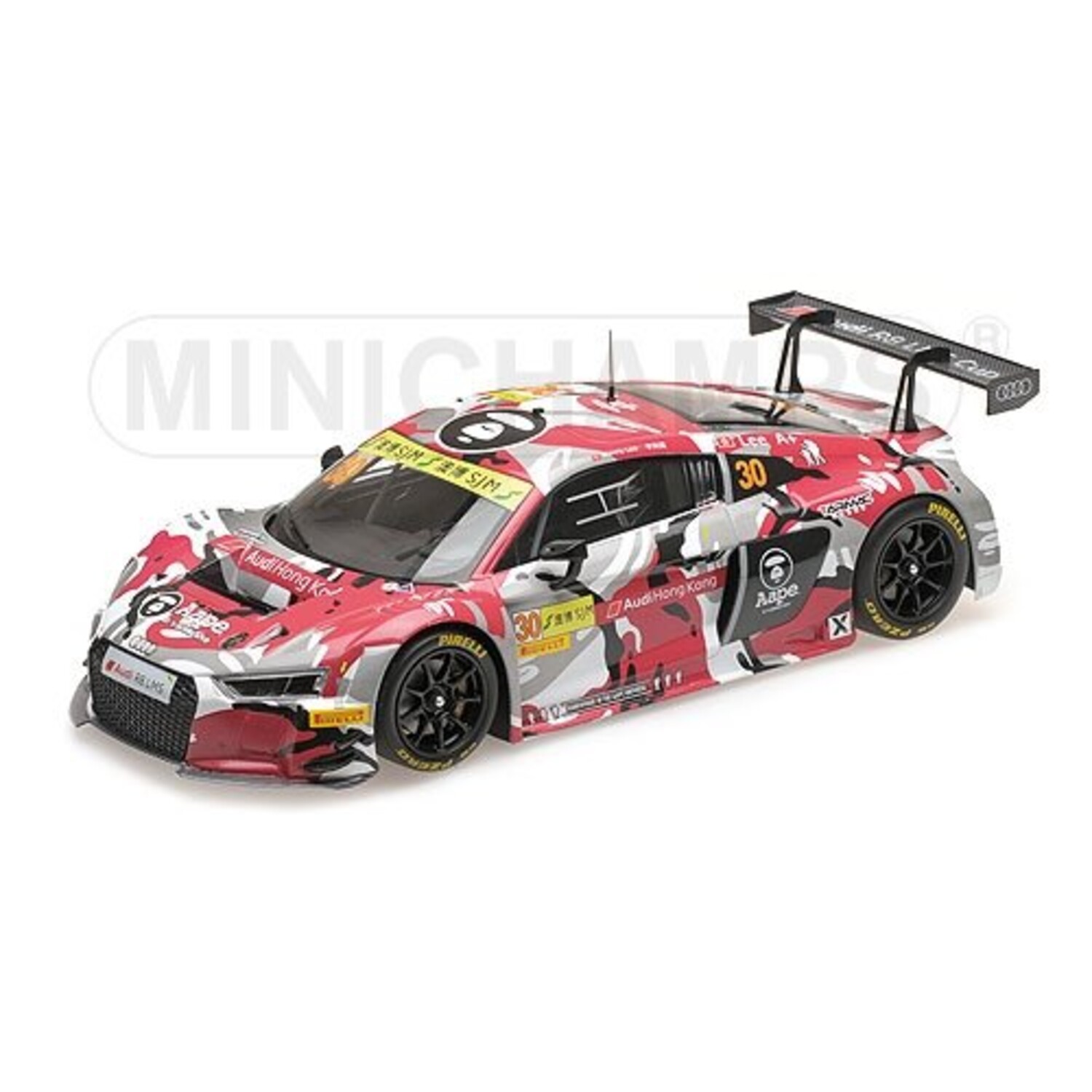 ミニカー MINICHAMPS 1/18 Audi R8 LMS Aape Audi R8 LMS AAPE/Audi Hong Kong #30 Fia GT World Cup Macau1:18 - HMKT