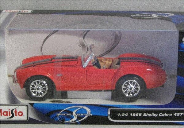 Shelby Shelby Cobra 427 1965 - 1:24 - Maisto Shelby Shelby Cobra 427 1965 - 1:24 - Maisto