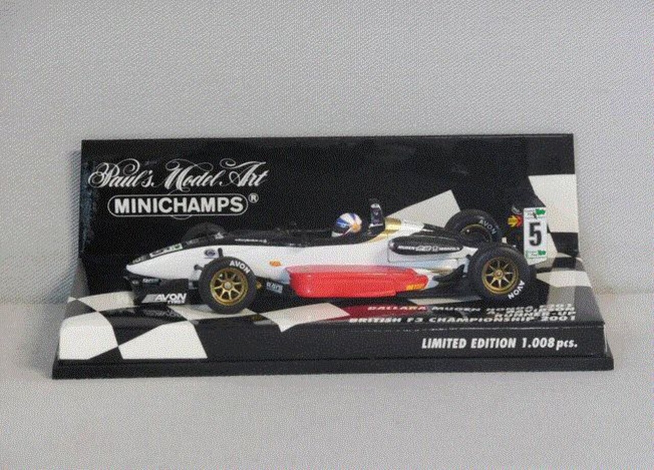 Dallara Dallara Mugen Honda F301 A. Davidson Runner-UP British F3 Championship #5 - 1:43 - Minichamps Dallara Dallara Mugen Honda F301 A. Davidson Runner-UP British F3 Championship #5 - 1:43 - Minichamps