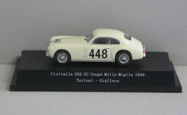 Cisitalia Cisitalia 202 SC Coupé #448 Mille Miglia 1949 - 1:43 - Starline Models Cisitalia Cisitalia 202 SC Coupé #448 Mille Miglia 1949 - 1:43 - Starline Models