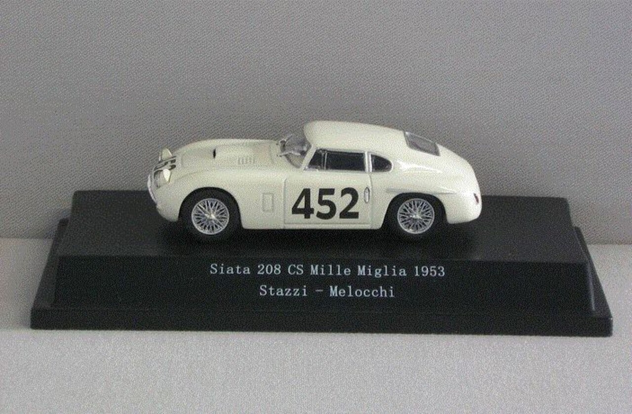 Siata Siata 208 CS #452 Mille Miglia 1953 - 1:43 - Starline Models Siata Siata 208 CS #452 Mille Miglia 1953 - 1:43 - Starline Models