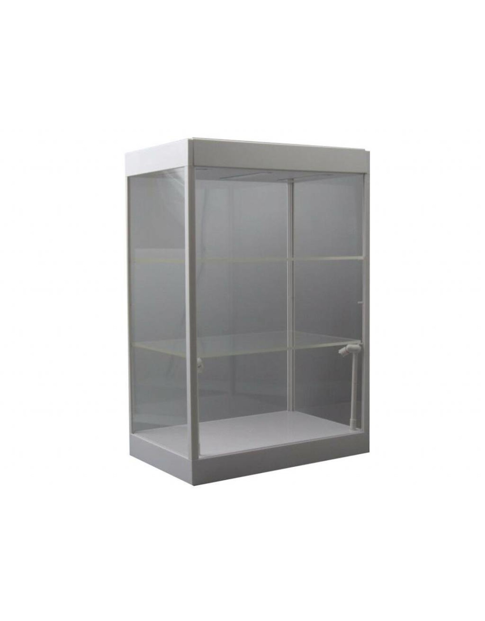 LED Lighted Display Case 2 Adjustable Shelves Linkwow HMKT