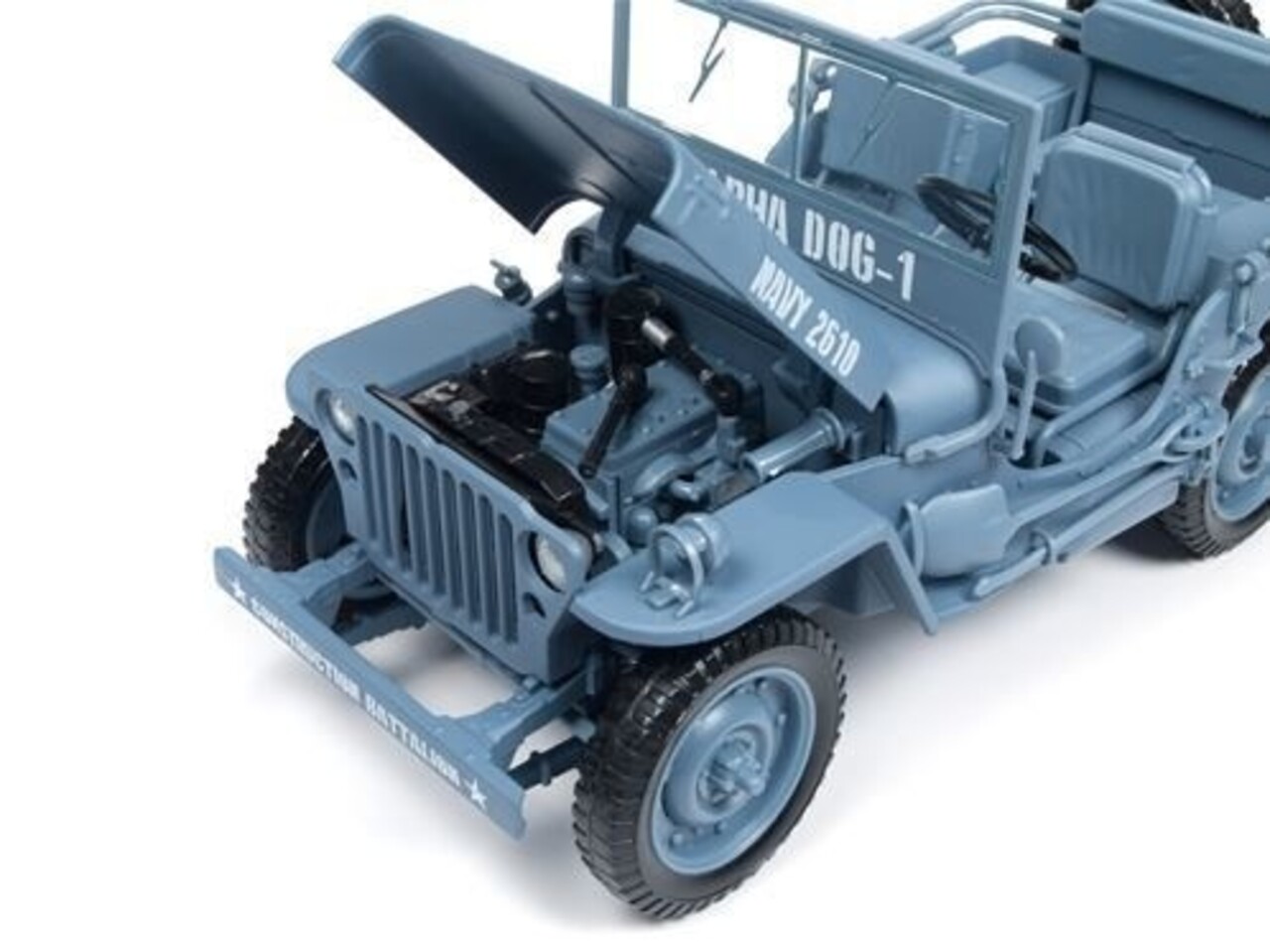 Jeep Willys MB Jeep WWII Construction Battalion 1941 - 1:18 - Auto World