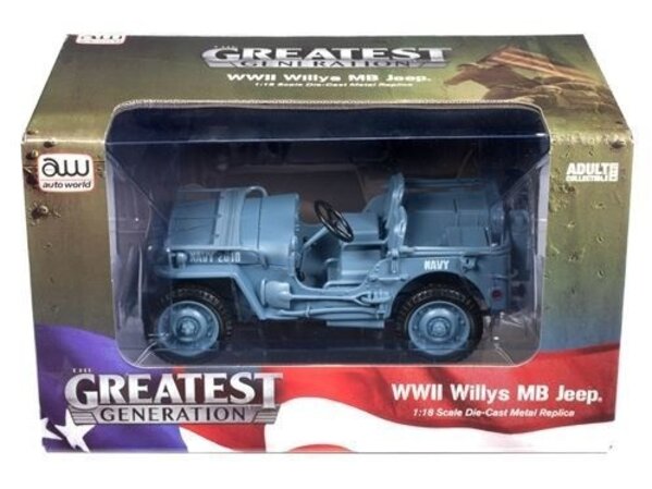 Jeep Willys MB Jeep WWII Construction Battalion 1941 - 1:18 - Auto World