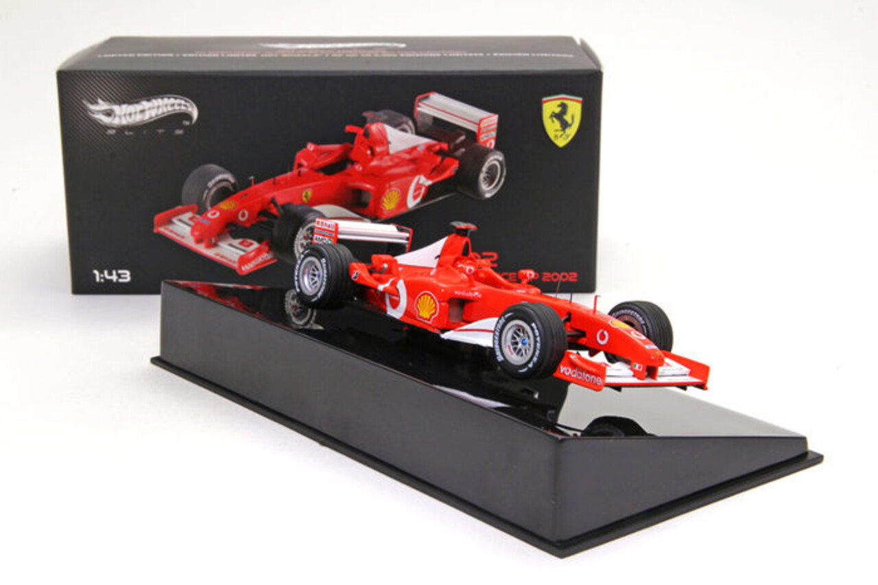 Formule 1 Ferrari F2002 M. Schumacher France GP 2002 - 1:43 - Hot Wheels Elite