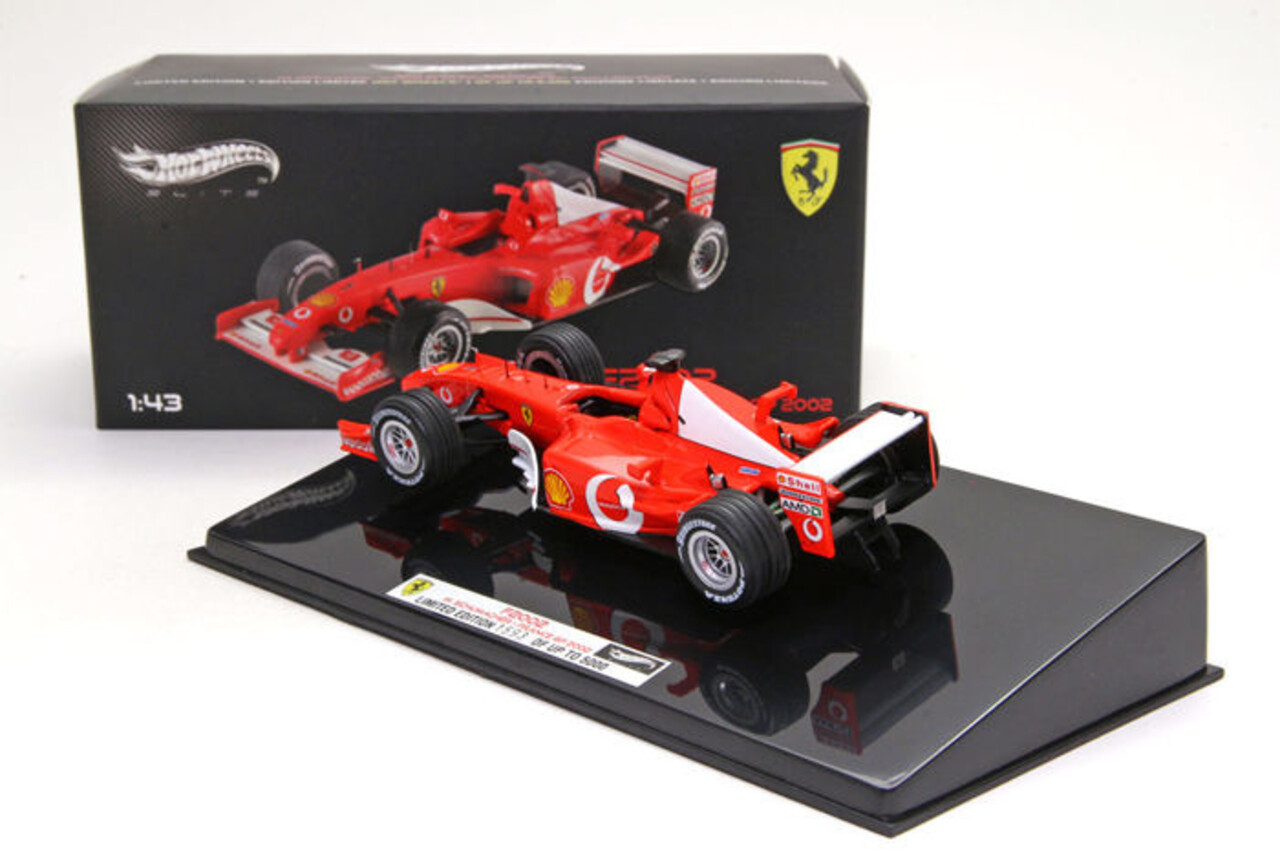 Formule 1 Ferrari F2002 M. Schumacher France GP 2002 - 1:43 - Hot Wheels Elite