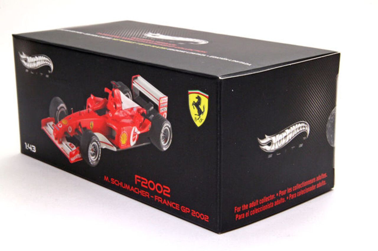 Formule 1 Ferrari F2002 M. Schumacher France GP 2002 - 1:43 - Hot Wheels Elite