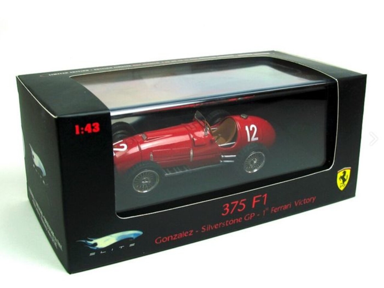 Formule 1 Ferrari 375 F1 Gonzalez Silverstone GP 1st Ferrari Victory - 1:43 - Hot Wheels Elite