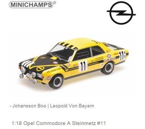 Opel Opel Commodore A Steinmetz #11 24h Spa 1970 - 1:18 - Minichamps Opel Opel Commodore A Steinmetz #11 24h Spa 1970 - 1:18 - Minichamps