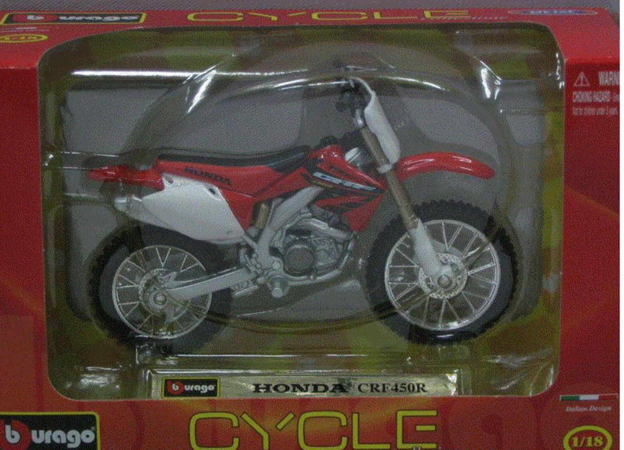 Honda Honda CRF450R - 1:18 - Bburago Honda Honda CRF450R - 1:18 - Bburago