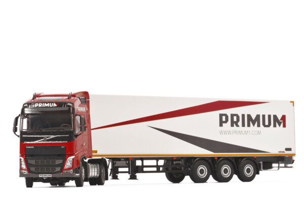 Volvo Volvo FH4 Globetrotter 4x2 + Reefer Trailer Carrier 3 axle 'Primum' - 1:50 - WSI Models Volvo Volvo FH4 Globetrotter 4x2 + Reefer Trailer Carrier 3 axle 'Primum' - 1:50 - WSI Models