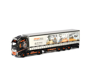 Volvo Volvo FH4 Globetrotter 4x2 + Curtainside Semitrailer 3 axle 'Stengel' - 1:50 - WSI Models Volvo Volvo FH4 Globetrotter 4x2 + Curtainside Semitrailer 3 axle 'Stengel' - 1:50 - WSI Models