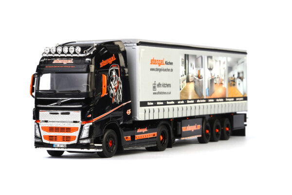 Volvo Volvo FH4 Globetrotter 4x2 + Curtainside Semitrailer 3 axle 'Stengel' - 1:50 - WSI Models Volvo Volvo FH4 Globetrotter 4x2 + Curtainside Semitrailer 3 axle 'Stengel' - 1:50 - WSI Models