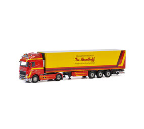 Volvo Volvo FH4 Globetrotter XL 4x2 + Reefer  Semitrailer 3 axle 'Ton Brandhoff' - 1:50 - WSI Models Volvo Volvo FH4 Globetrotter XL 4x2 + Reefer  Semitrailer 3 axle 'Ton Brandhoff' - 1:50 - WSI Models
