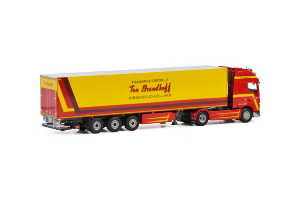Volvo Volvo FH4 Globetrotter XL 4x2 + Reefer  Semitrailer 3 axle 'Ton Brandhoff' - 1:50 - WSI Models Volvo Volvo FH4 Globetrotter XL 4x2 + Reefer  Semitrailer 3 axle 'Ton Brandhoff' - 1:50 - WSI Models