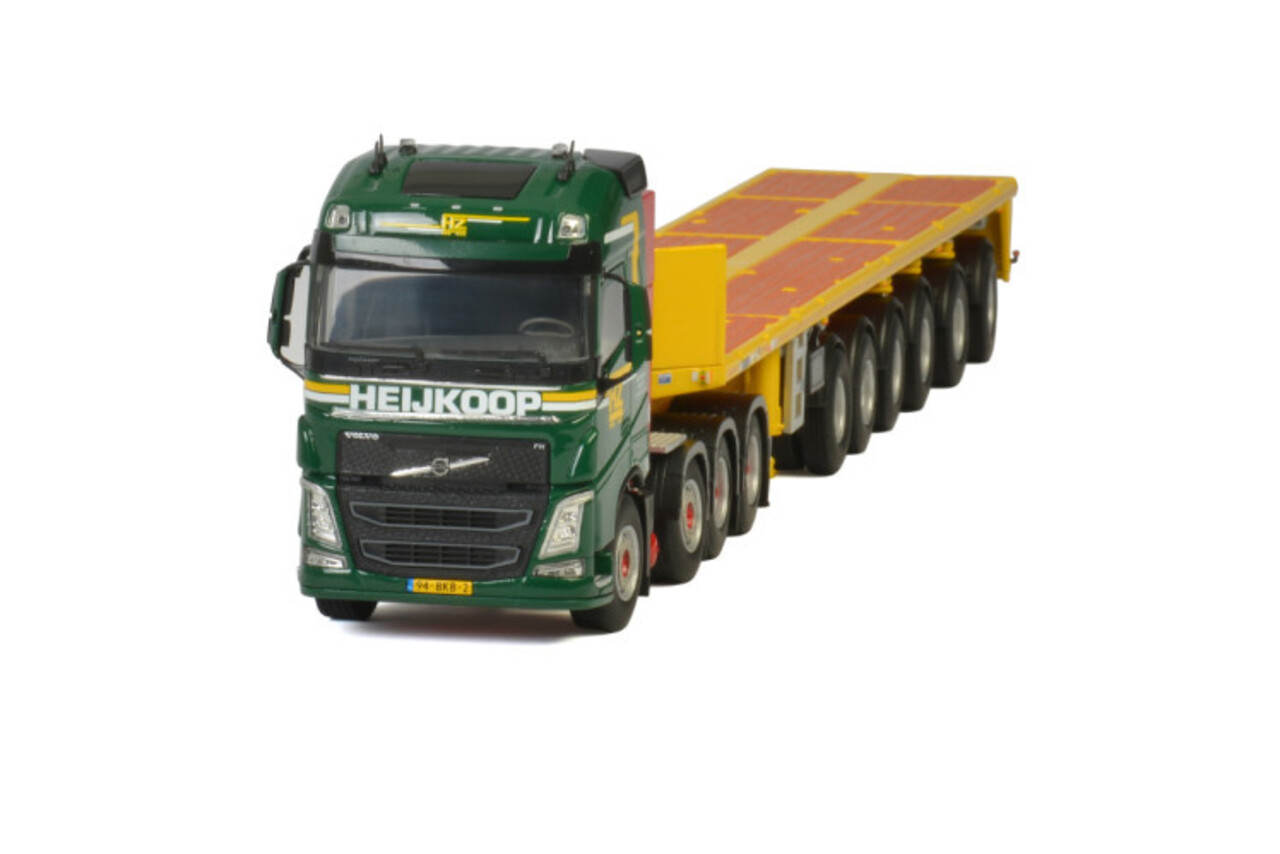 Volvo Volvo FH4 Globetrotter 8x4 + Ballast Trailer 6 Axle 'Heijkoop' - 1:50 - WSI Models Volvo Volvo FH4 Globetrotter 8x4 + Ballast Trailer 6 Axle 'Heijkoop' - 1:50 - WSI Models