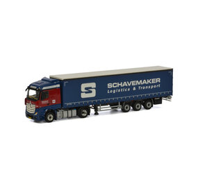 Mercedes-Benz Mercedes-Benz Arocs Stream Space 4x2 + Curtain Side Trailer 'Schavemaker' - 1:50 - WSI Models Mercedes-Benz Mercedes-Benz Arocs Stream Space 4x2 + Curtain Side Trailer 'Schavemaker' - 1:50 - WSI Models