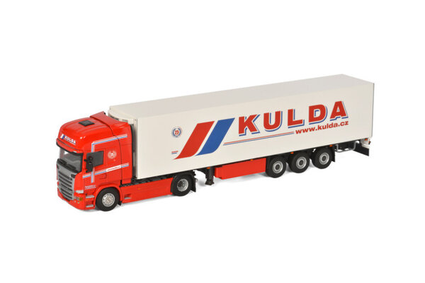 Scania Scania R Streamline Topline 4x2 + Reefer Trailer 3 axle 'Zdenek Kulda s.r.o.' - 1:50 - WSI Models