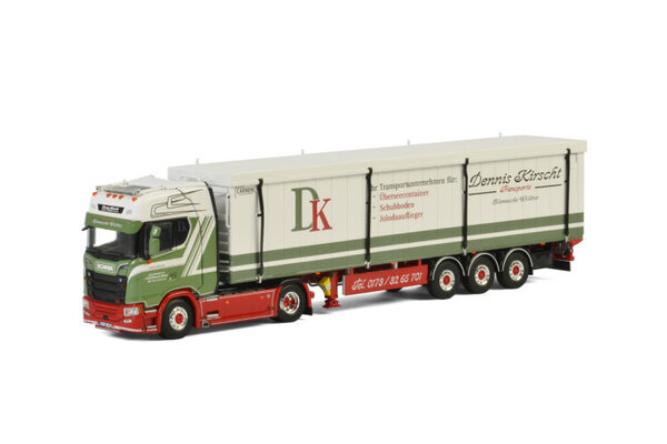 Scania Scania S Highline CS20H 4x2 + Volume Semitrailer Cargo Floor 3 axle 'Kirscht' - 1:50 - WSI Models Scania Scania S Highline CS20H 4x2 + Volume Semitrailer Cargo Floor 3 axle 'Kirscht' - 1:50 - WSI Models