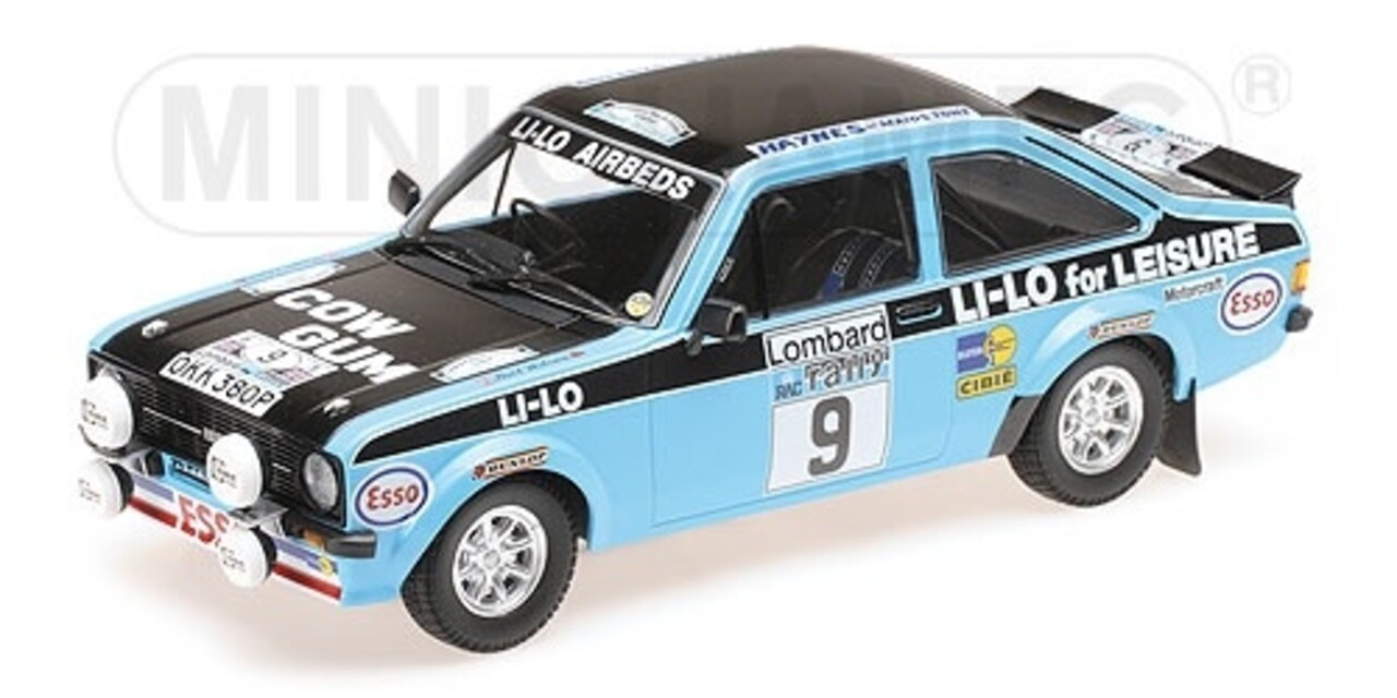 Ford Ford Escort RS 1800 LI-LO Equipe Esso #9 Lombard RAC Rally 1978 - 1:18 - Minichamps Ford Ford Escort RS 1800 LI-LO Equipe Esso #9 Lombard RAC Rally 1978 - 1:18 - Minichamps