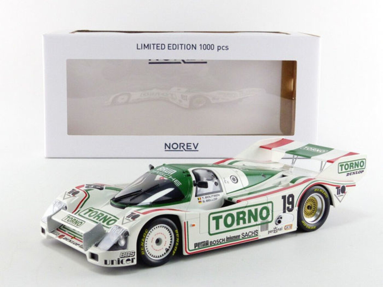Porsche Porsche 962 C #19 3rd Place 1000km Mugello 1985 - 1:18 - Norev