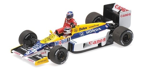 Formule 1 Williams Honda FW11 K. Rosberg riding on Piquet German GP '86 - 1:43 - Minichamps Formule 1 Williams Honda FW11 K. Rosberg riding on Piquet German GP '86 - 1:43 - Minichamps