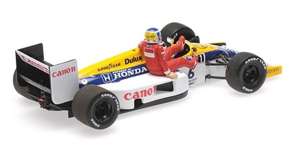 Formule 1 Williams Honda FW11 K. Rosberg riding on Piquet German GP '86 - 1:43 - Minichamps Formule 1 Williams Honda FW11 K. Rosberg riding on Piquet German GP '86 - 1:43 - Minichamps