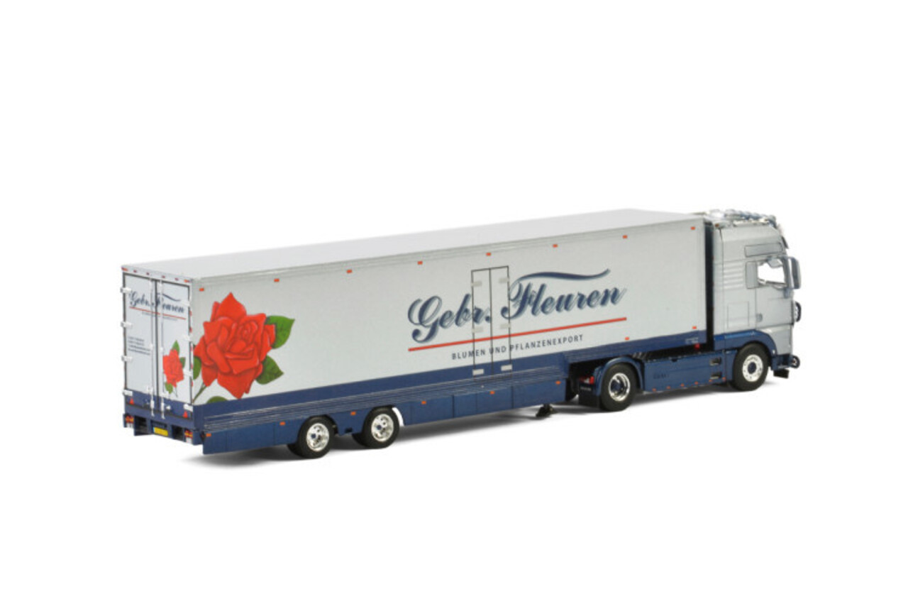 MAN MAN TGX XXL 4x2 + Semi Box Trailer 2 axle 'Gebr. Fleuren' - 1:50 - WSI Models MAN MAN TGX XXL 4x2 + Semi Box Trailer 2 axle 'Gebr. Fleuren' - 1:50 - WSI Models
