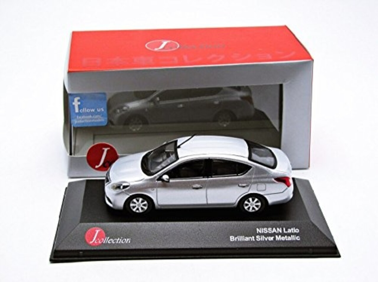 J-Collection 1/43 Nissan Latio (バーニングレッド) 完成品 khxv5rg J-コレクション 1/43 日産 ラティオ バーニングレッド