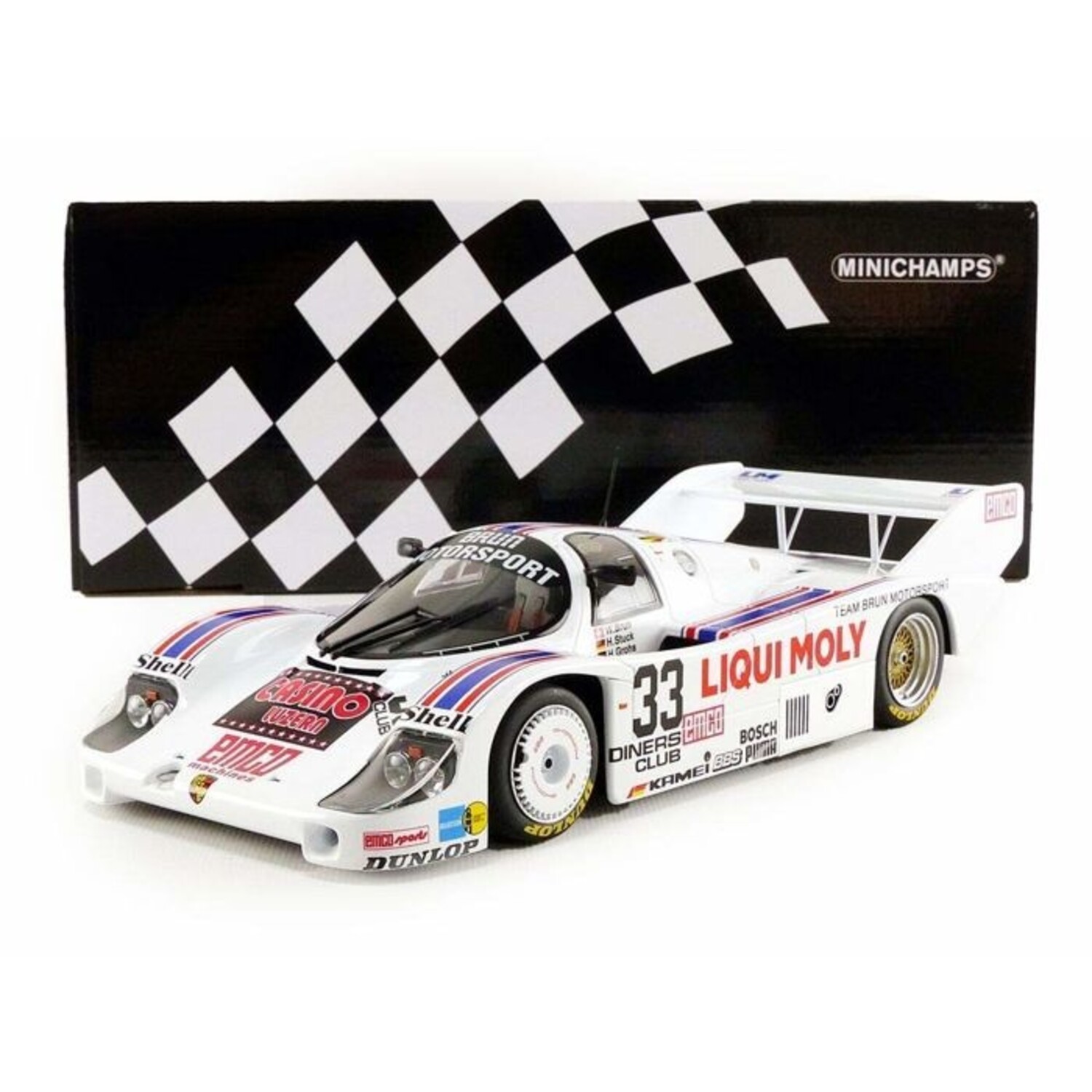Porsche Porsche 956K Brun Racing #33 1000 KM Spa 1983 - 1:18 - Minichamps