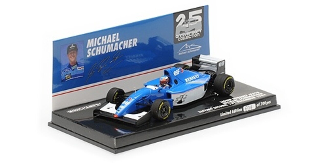 Formule 1 Ligier Renault JS39B M. Schumacher Testing Estoril 12.12.1994 - 1:43 - Minichamps Formule 1 Ligier Renault JS39B M. Schumacher Testing Estoril 12.12.1994 - 1:43 - Minichamps