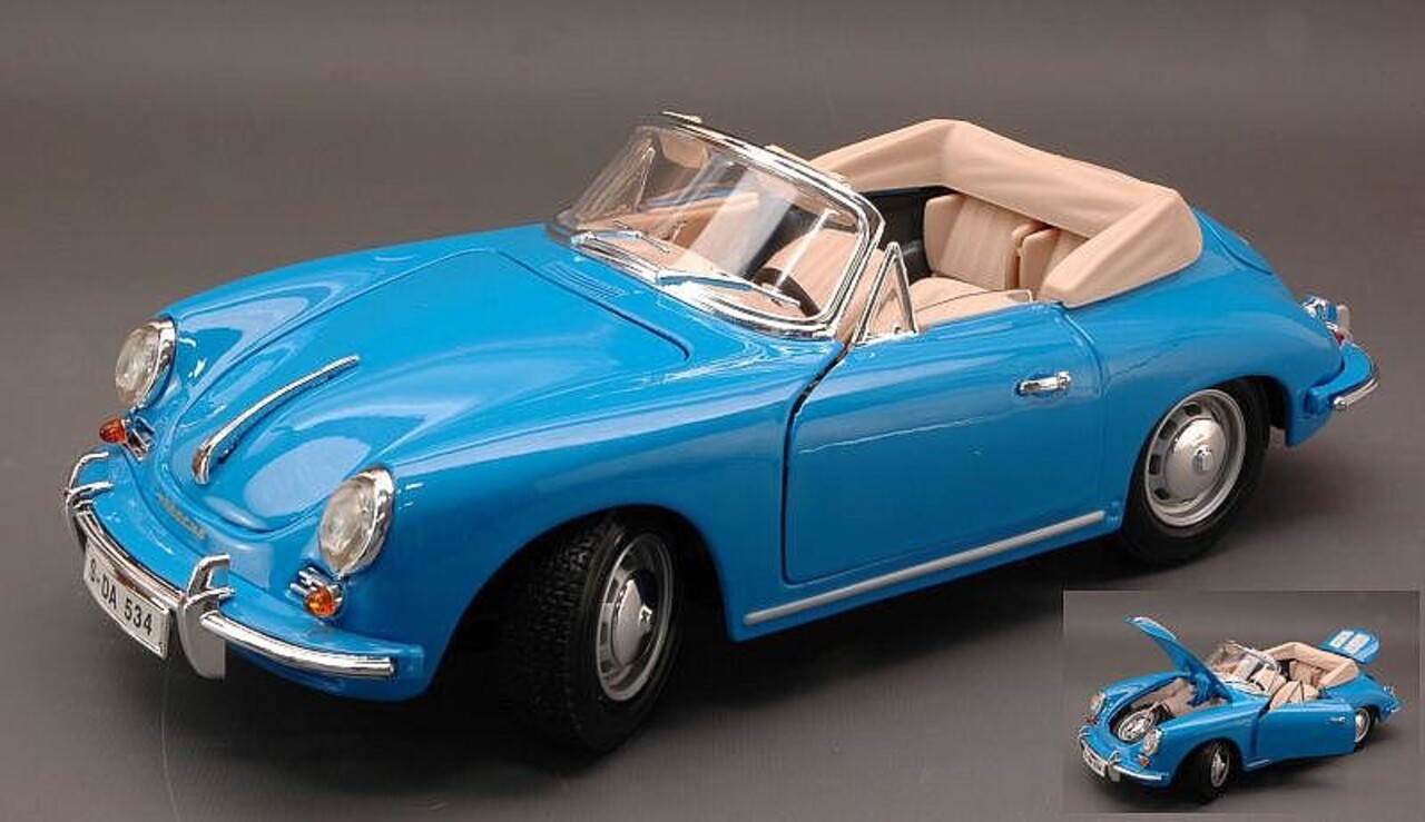 Porsche Porsche 356 B Cabriolet 1961 - 1:18 - Bburago Porsche Porsche 356 B Cabriolet 1961 - 1:18 - Bburago