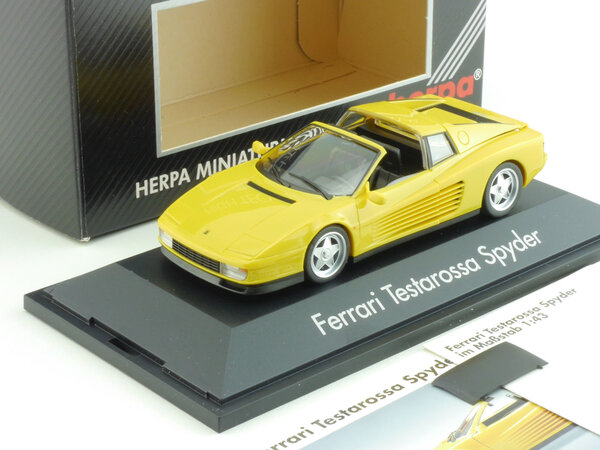 Ferrari Ferrari Testarossa Spyder - 1:43 - Herpa Ferrari Ferrari Testarossa Spyder - 1:43 - Herpa