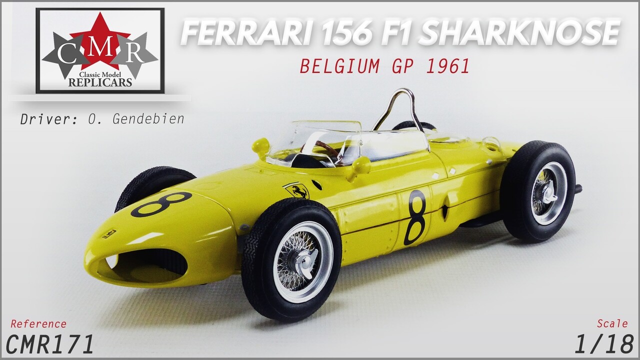 Formule 1 Ferrari Dino 156 Sharknose #8 GP Belgien 1961 - 1:18 - CMR Classic Model Replicars Formule 1 Ferrari Dino 156 Sharknose #8 GP Belgien 1961 - 1:18 - CMR Classic Model Replicars