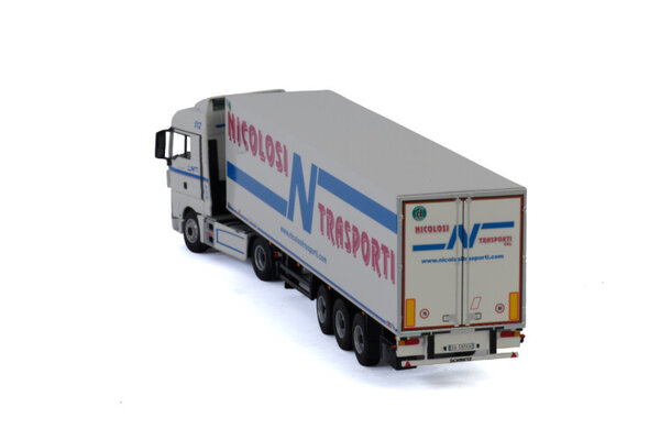 MAN MAN TGX XLX Euro 6 4x2 + Reefer Trailer 3 axle 'Nicolosi Trasporti' - 1:50 - WSI Models MAN MAN TGX XLX Euro 6 4x2 + Reefer Trailer 3 axle 'Nicolosi Trasporti' - 1:50 - WSI Models