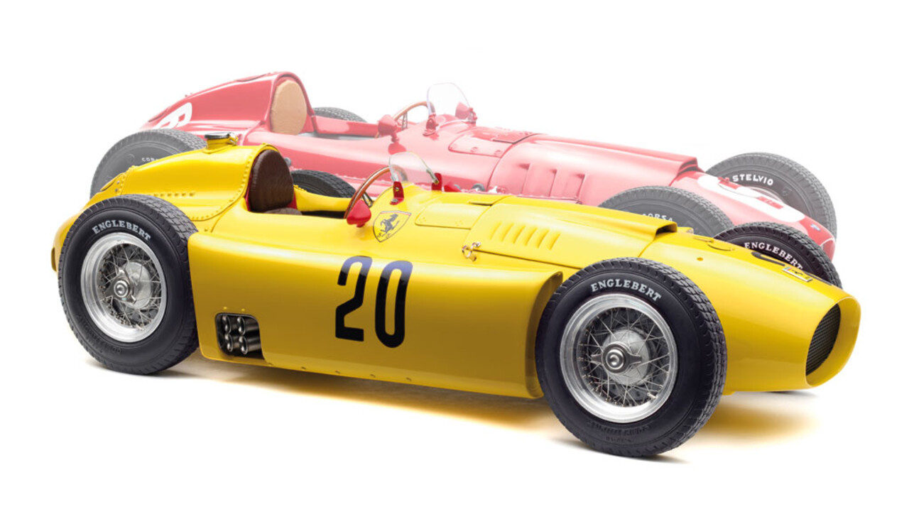 Formule 1 Ferrari (Set) Ferrari D50 #20 6th GP Belgium 1956 + Lancia D50 #6 Winner GP Torino 1955 - 1:18 - CMC