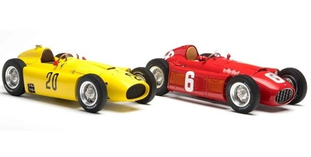 Formule 1 Ferrari (Set) Ferrari D50 #20 6th GP Belgium 1956 + Lancia D50 #6 Winner GP Torino 1955 - 1:18 - CMC