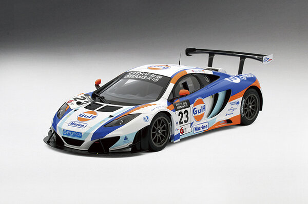 McLaren McLaren MP4-12C #23 Team Gulf United Autosport 2nd Macau GT Cup 2013 - 1:18 - TrueScale Miniatures