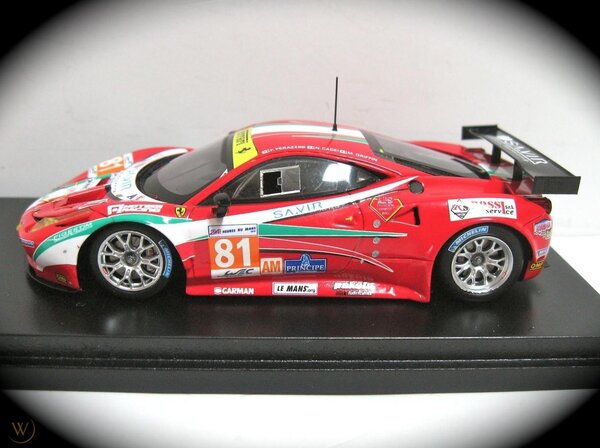 Ferrari Ferrari 458 Italia 8C GTE #81 Pro Team AF Corse 24h Le Mans 2012 - 1:43 - TrueScale Miniatures Ferrari Ferrari 458 Italia 8C GTE #81 Pro Team AF Corse 24h Le Mans 2012 - 1:43 - TrueScale Miniatures
