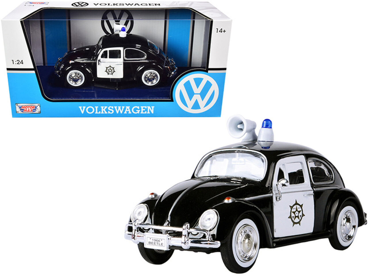 Volkswagen Volkswagen Beetle Police 1966 - 1:24 - Motor Max