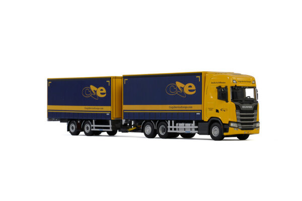 Scania Scania S Highline CS20H Rigid Box Truck 6x2 + Box Drawbar Trailer 2 axle 'CSE Logistics' - 1:50 - WSI Models Scania Scania S Highline CS20H Rigid Box Truck 6x2 + Box Drawbar Trailer 2 axle 'CSE Logistics' - 1:50 - WSI Models