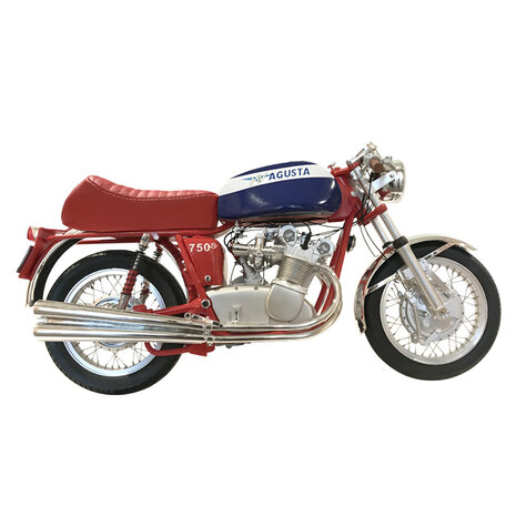 【豊富な爆買い】Vintage Motor Brands 1/6 MV Agusta 750S 1972 (レッド/ブルー) オートバイ