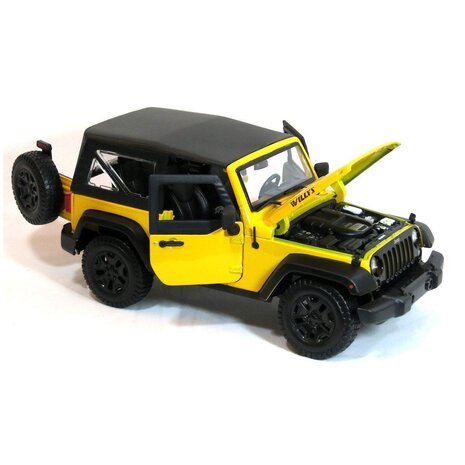 Jeep Jeep Wrangler Willy's Soft Top 2014 - 1:18 - Maisto Jeep Jeep Wrangler Willy's Soft Top 2014 - 1:18 - Maisto
