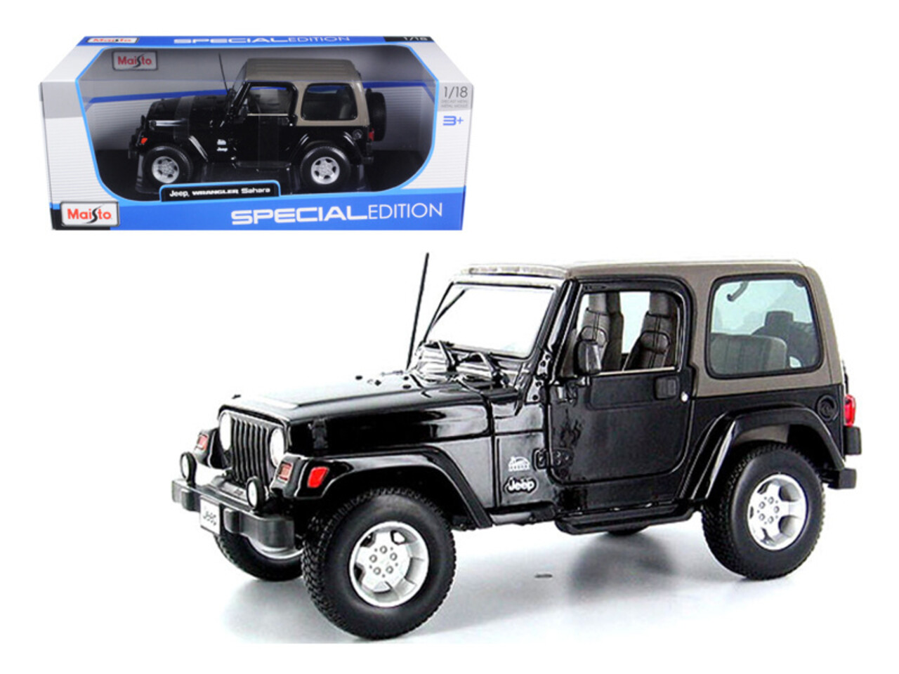 Jeep Jeep Wrangler Rubicon Open - 1:18 - Maisto Jeep Jeep Wrangler Rubicon Open - 1:18 - Maisto